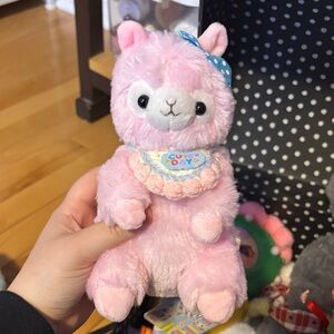 Cute Pink Alpaca Plush Toy